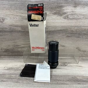 Vivitar 70 - 210mm F4.5 Macro Zoom Lens Pentax P/K Mount w/ Box Manual